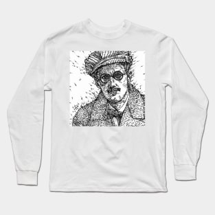 JAMES JOYCE - ink portrait .1 Long Sleeve T-Shirt